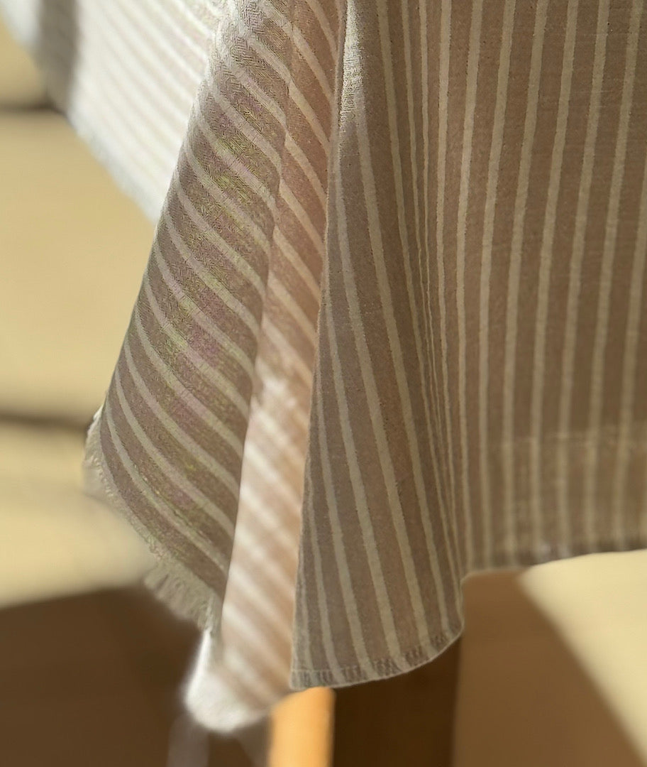 מפת פשתן פסים אוברלוק