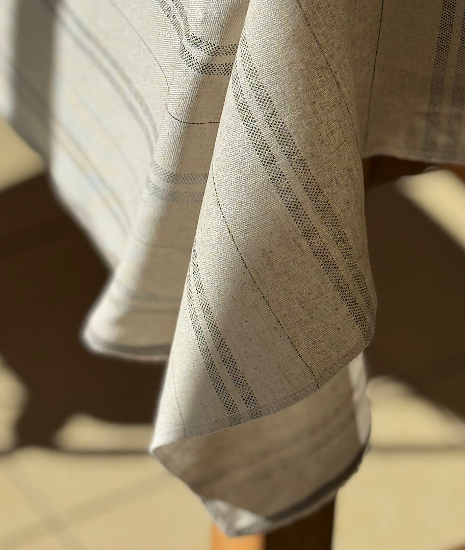 מפת פשתן זוגות פסים אוברלוק