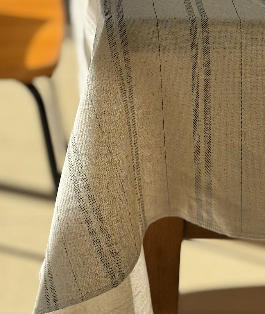 מפת פשתן זוגות פסים אוברלוק